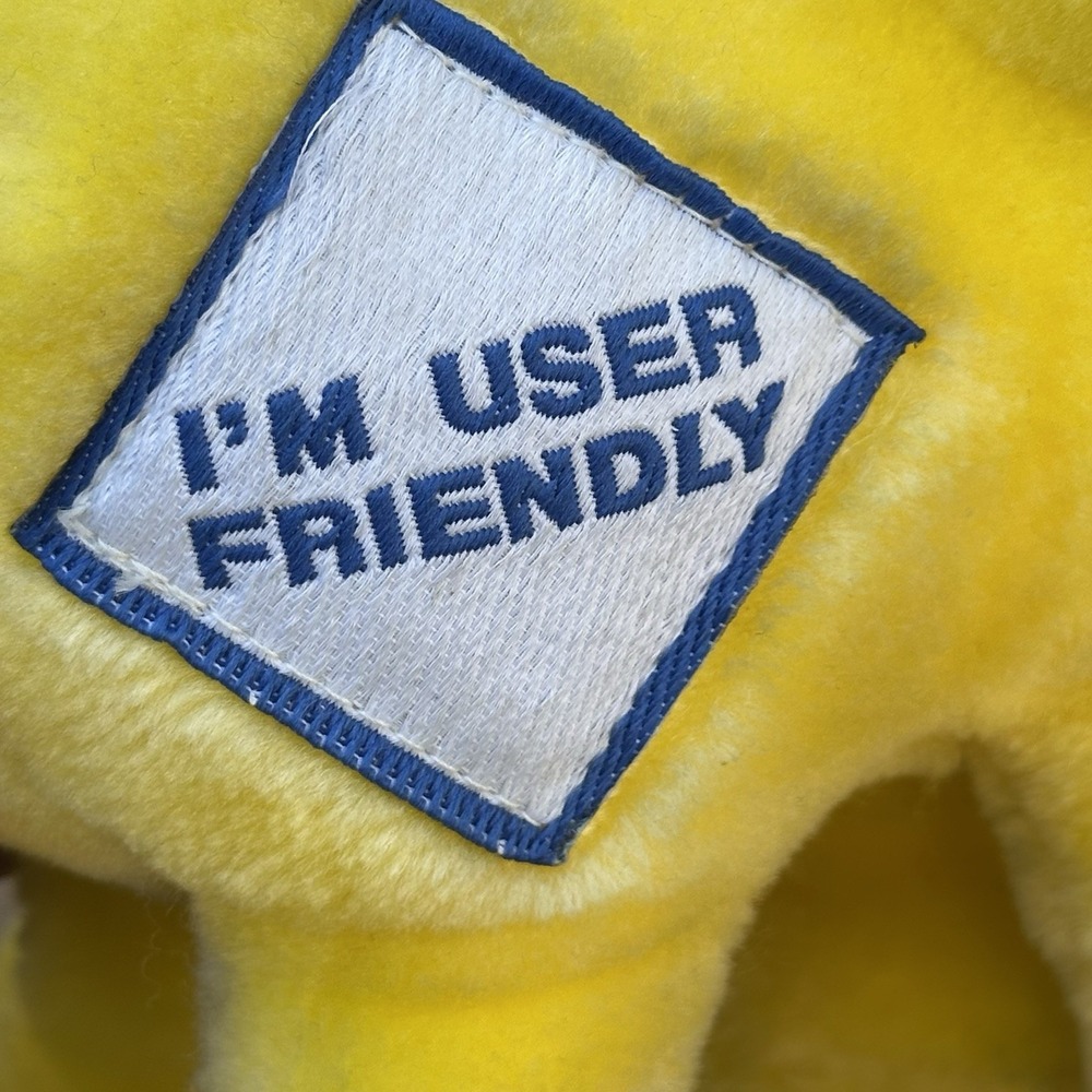 Vintage 1989 Grimmy Mother Goose & Grimm Plush Toy I'm User Friendly - Picture 6 of 7